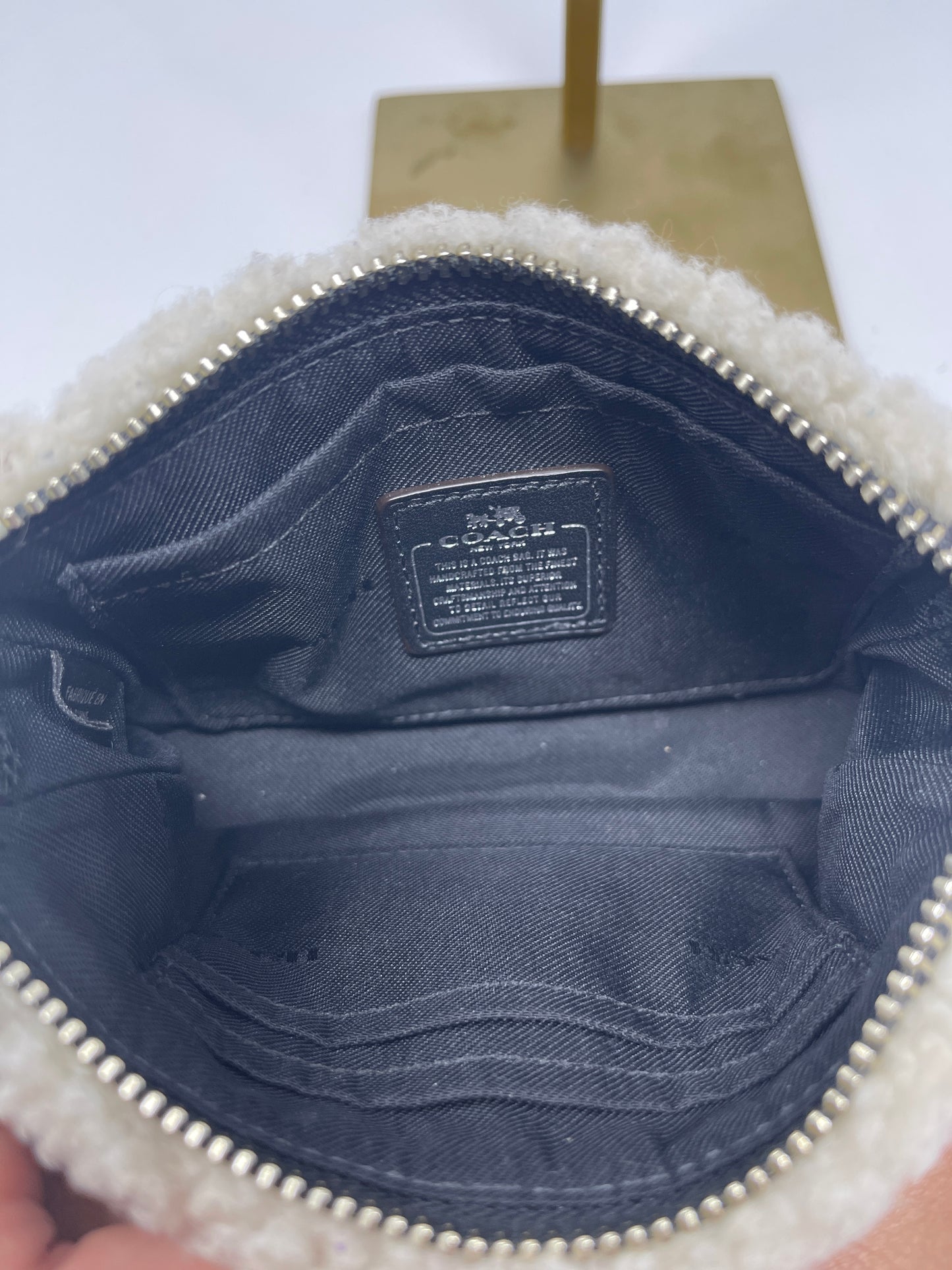 Coach Mini Shearling Bag