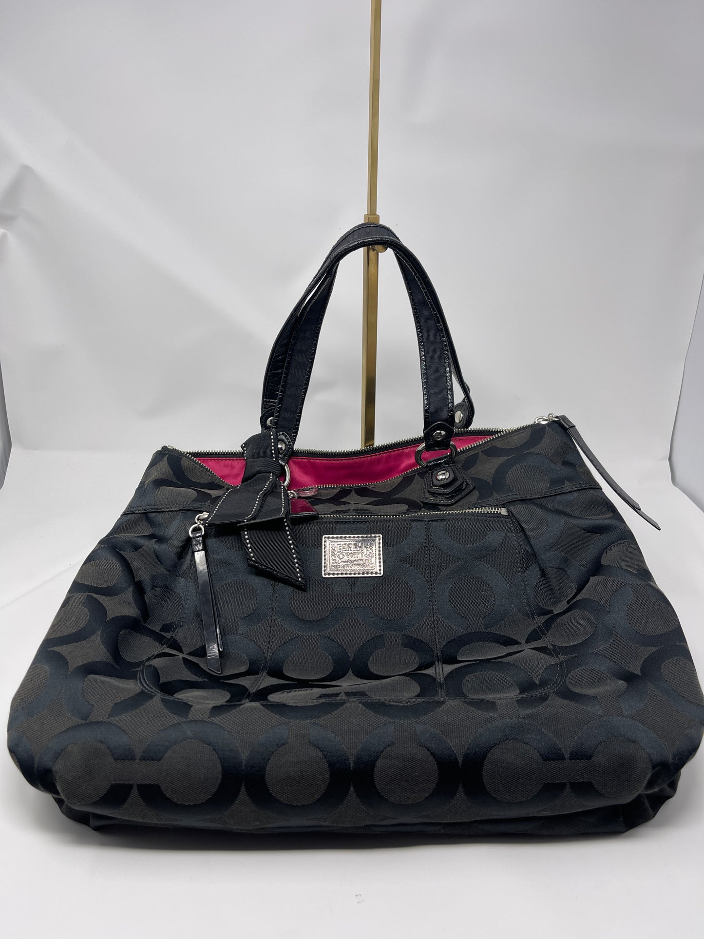 Coach Monogram Cloth Tote Bag