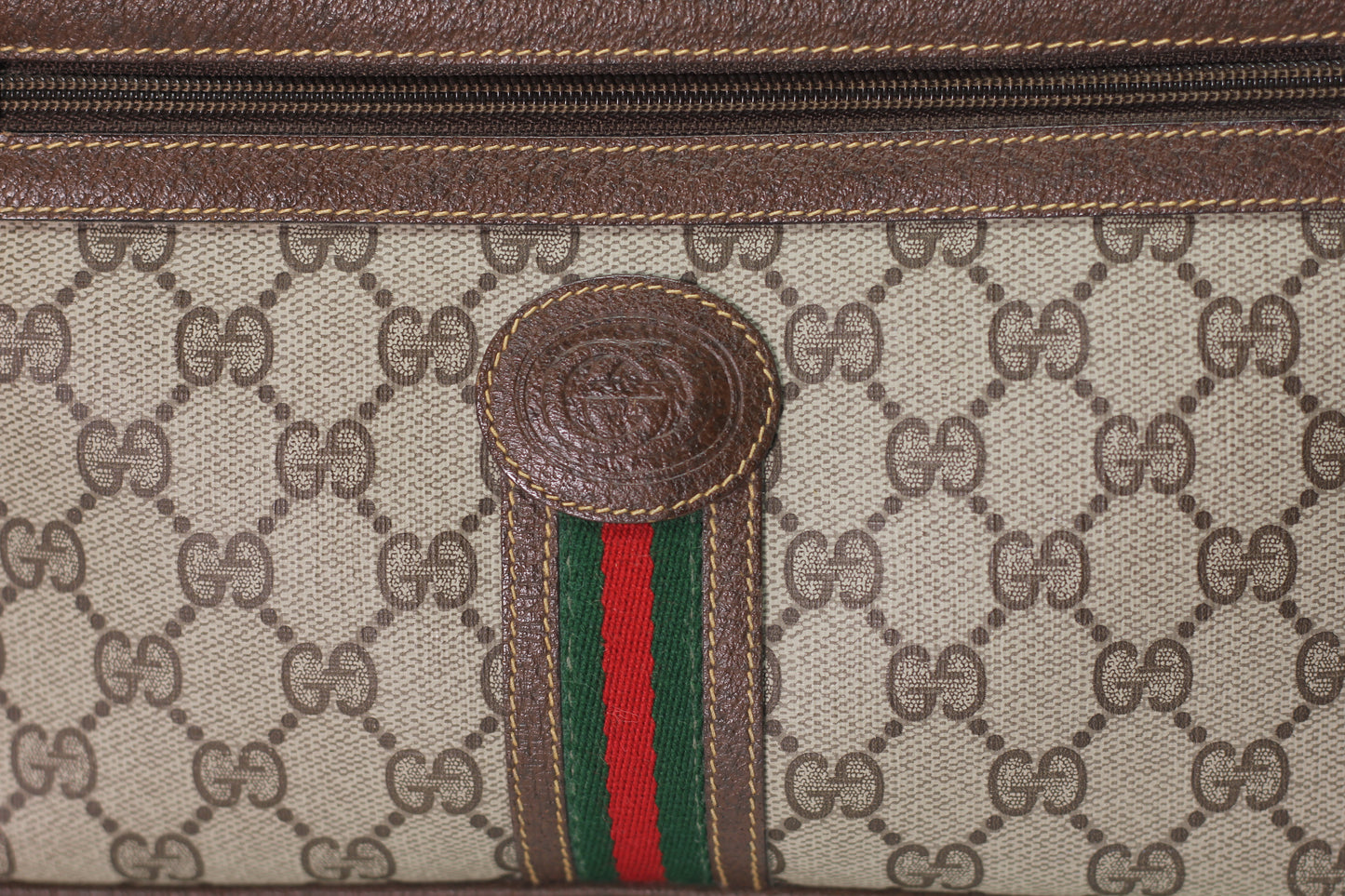 Gucci Monogram Red/Green Stripe Purse
