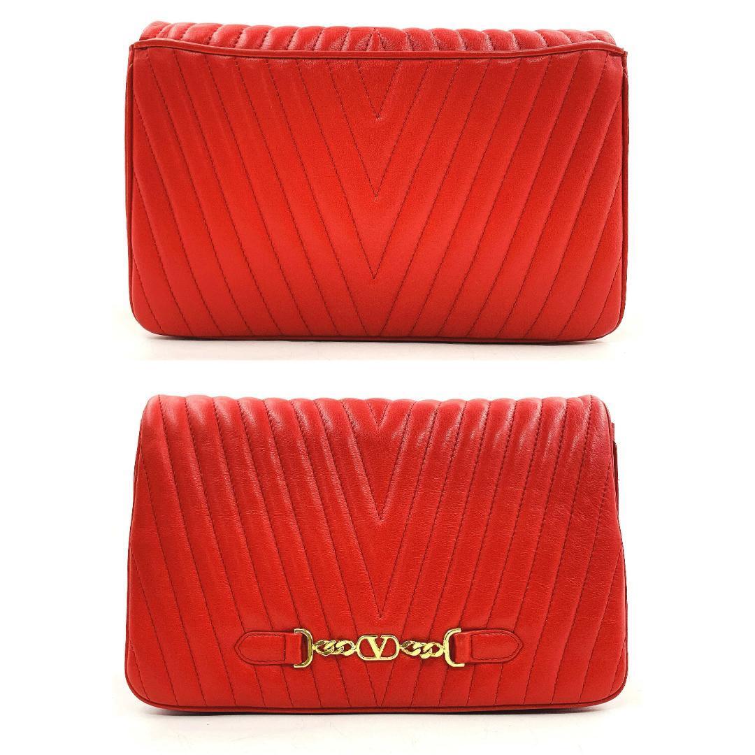 Valentino Garavani Chevron Quilted V-Stitch Shoulder Bag